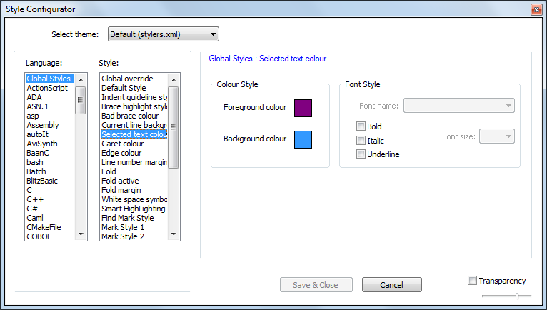 Changing color of text highlighted is broken | Notepad++ Community