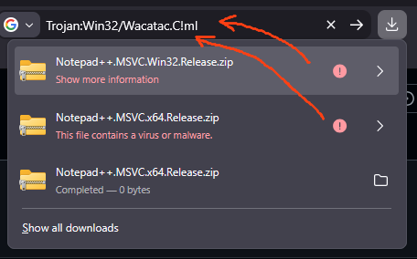 npp-gh-artifact-virus-false-positive.png